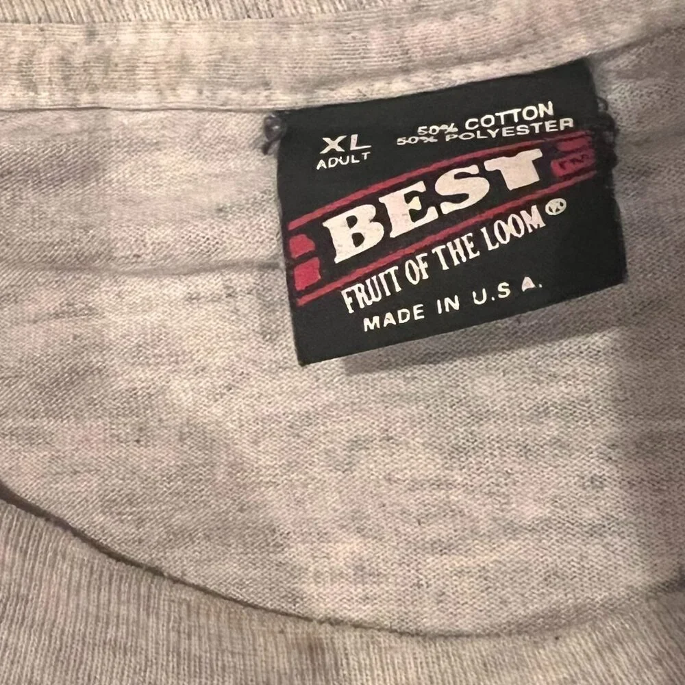 Fruit of the Loom Boston Fire Department 1993 T-Shirt – Light Gray, Size XL, Vin - Picture 3 of 6